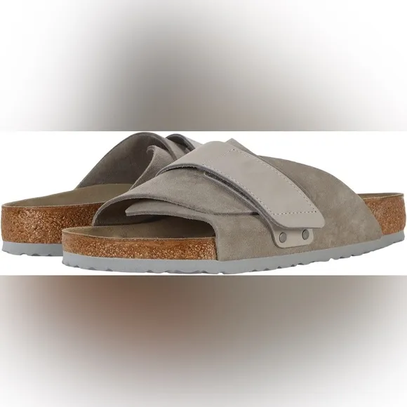 Birkenstock Men’s Kyoto Suede Banded Slide Sandals EU 45 US 12