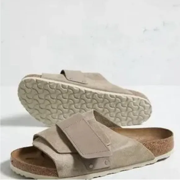 Birkenstock Men’s Kyoto Suede Banded Slide Sandals EU 45 US 12
