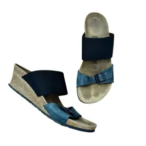 Birkenstock Papillio Della Wedge Black Oiled Nubuck Sandals Size 40 = US 9 - 9.5