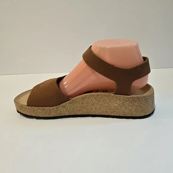 Birkenstock Papillio Glanda Nubuck Leather Peacan Sandals 9