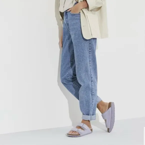 Birkenstock Purple Shearling Sandals