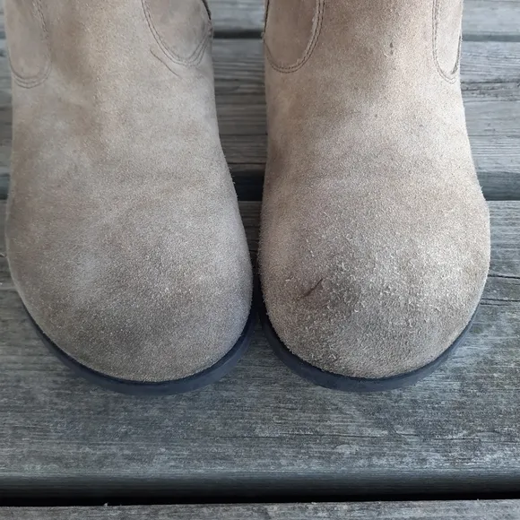 Birkenstock Sarnia beige suede leather slouch ankle boots size 9-9.5/EU 40