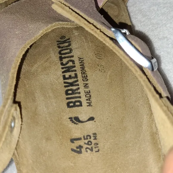 Birkenstock Tulum Light Pink Double Buckle Suede Sandals Size 10 L 8 M