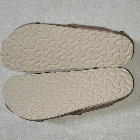 Birkenstock Tulum Light Pink Double Buckle Suede Sandals Size 10 L 8 M