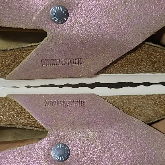 Birkenstock Tulum Light Pink Double Buckle Suede Sandals Size 10 L 8 M