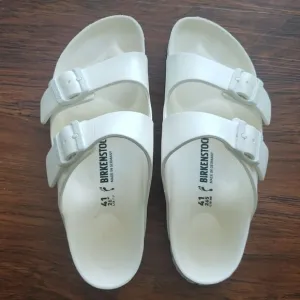 Birkenstock White Waterproof Arizona Sandals Size 41