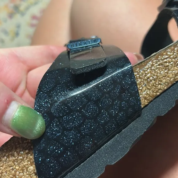 Birkenstock Women’s NEW Navy &amp; Black Glittery Size 40