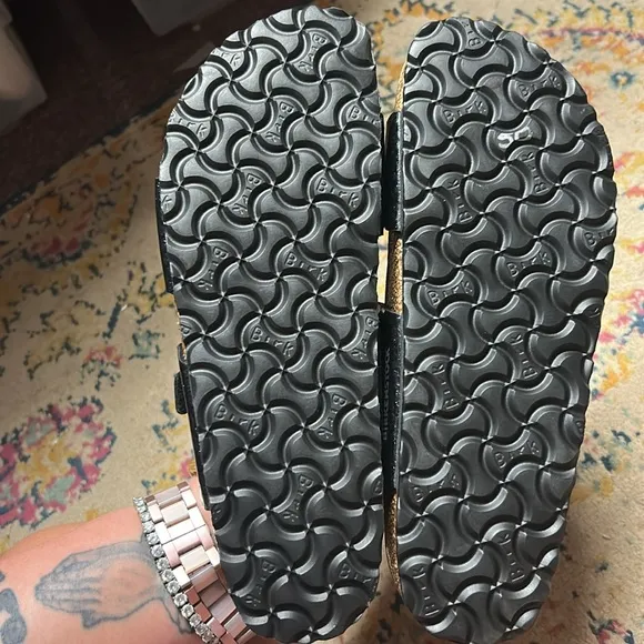 Birkenstock Women’s NEW Navy &amp; Black Glittery Size 40