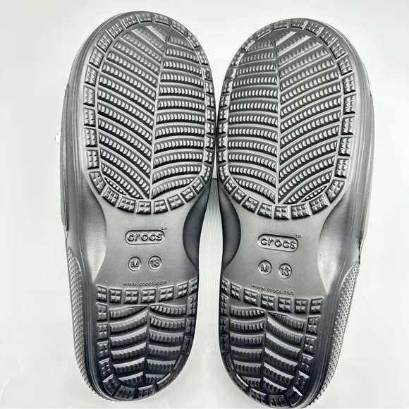 Black Crocs Slide Sandals