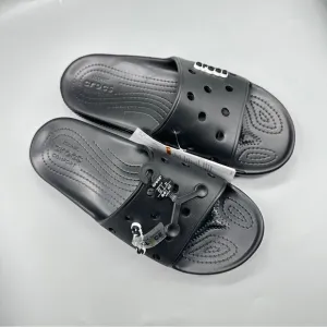 Black Crocs Slide Sandals