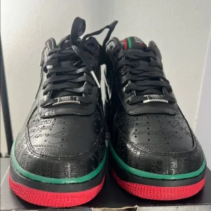 Black history month 2010 Black and Red Men's Sneakers brand new in the box