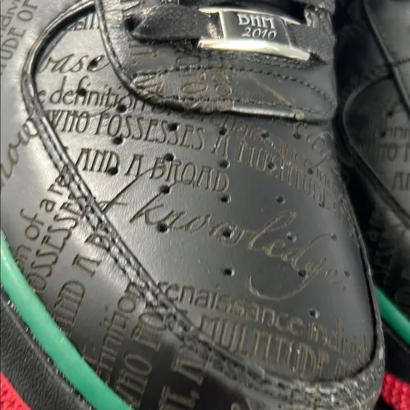 Black history month 2010 Black and Red Men's Sneakers brand new in the box