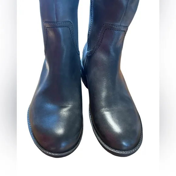 Blondo -Waterproof Ridding high boots - Faux fur Animal print Cowgirl Charcoal 7