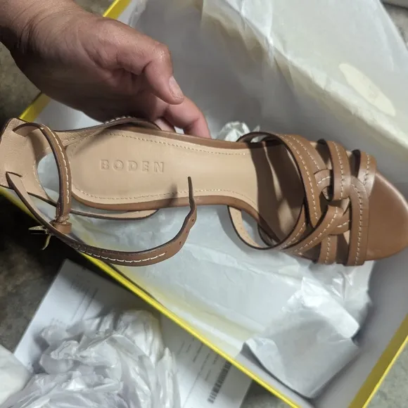 Boden Heeled Multi Strap Sandals
