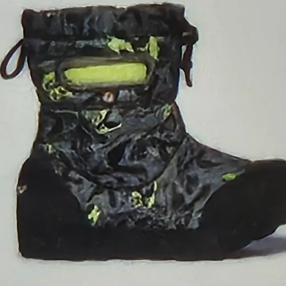 Bogs B-Moc Snow Boot Toddler Baby Boy 5 Waterproof - NEW - Dark Green Dino Print