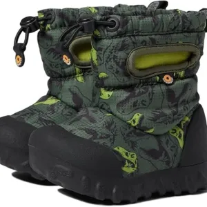 Bogs B-Moc Snow Boot Toddler Baby Boy 5 Waterproof - NEW - Dark Green Dino Print