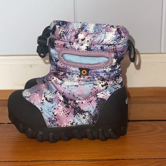 BOGS EUC Girls Fleece Lined Winter Snow Rain Waterproof Insulated Boots