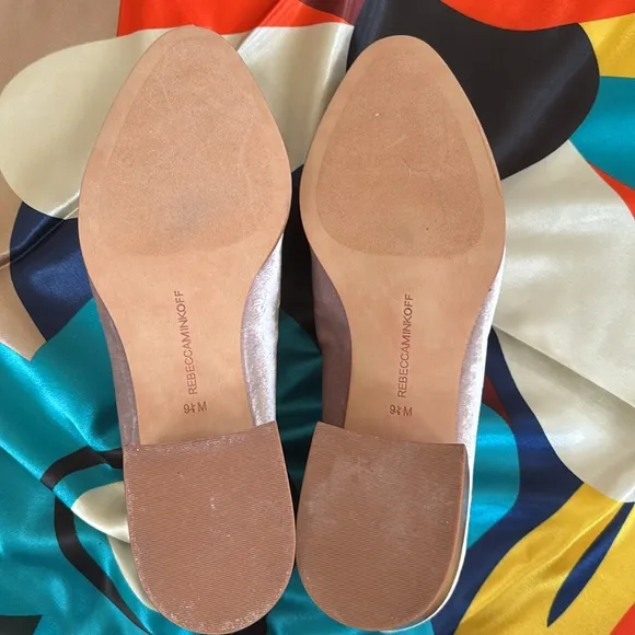 Brand New Rebecca Minkoff Edie Velvet Tassel Loafers Stacked Heel Slip On Shoes