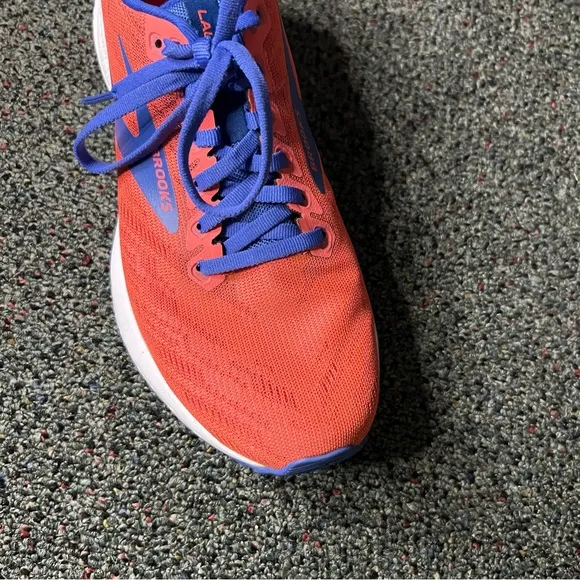 BROOKS Coral Orange &amp; Blue Launch 7 1203221B621 Running Shoes Workout Sneakers 8