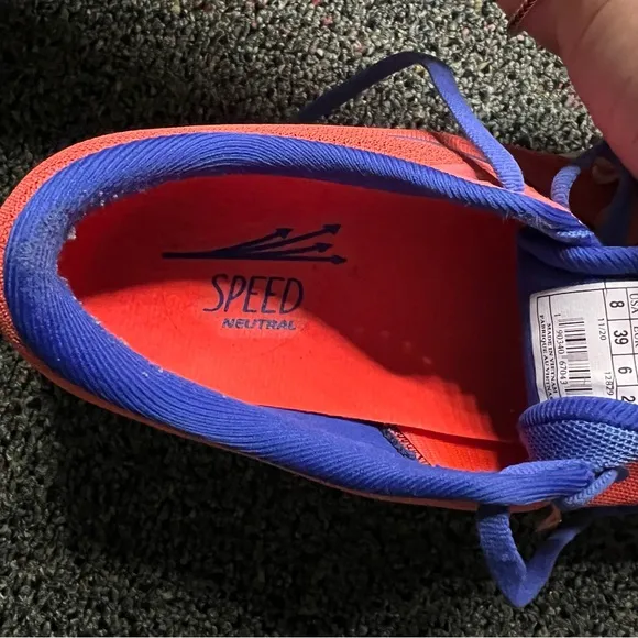 BROOKS Coral Orange &amp; Blue Launch 7 1203221B621 Running Shoes Workout Sneakers 8