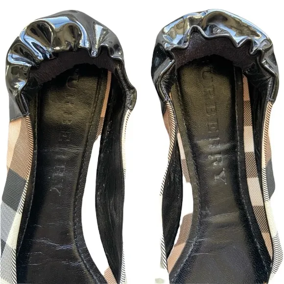 Burberry Black Nova Soft Ballerina Flats