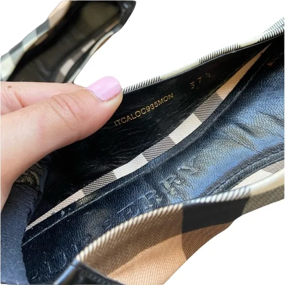 Burberry Black Nova Soft Ballerina Flats