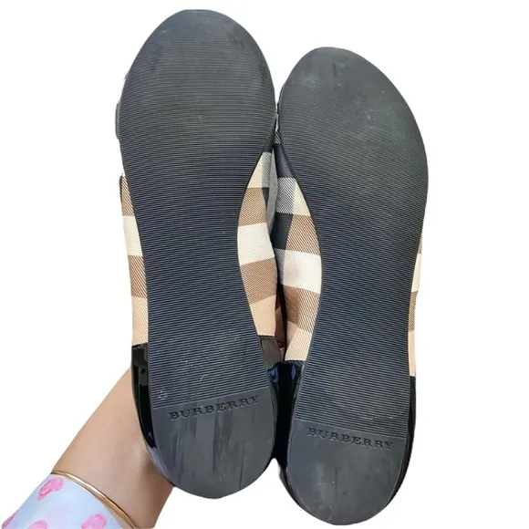Burberry Black Nova Soft Ballerina Flats