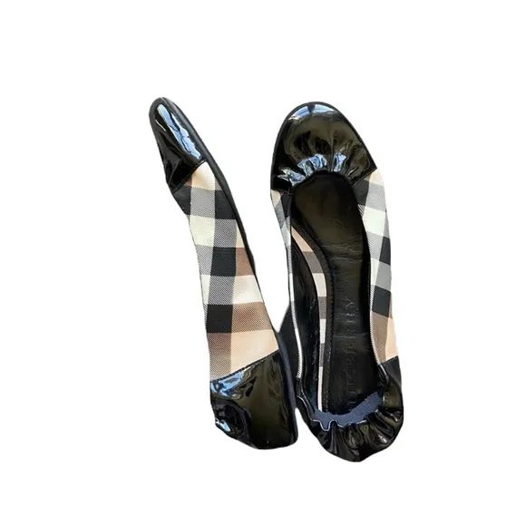 Burberry Black Nova Soft Ballerina Flats