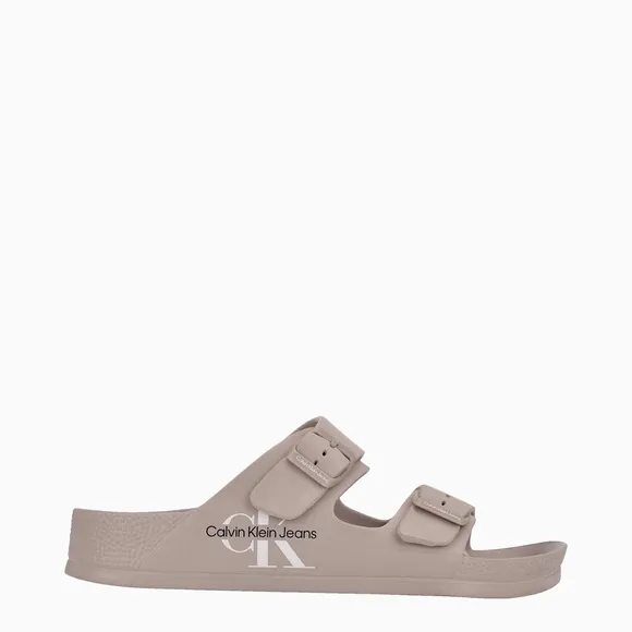 Calvin Klein Unisex Monogram Dual Strap Sandals