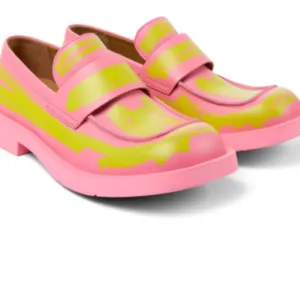 CAMPERLAB Unisex Formal Pink /Green Loafers Shoes... Size 7