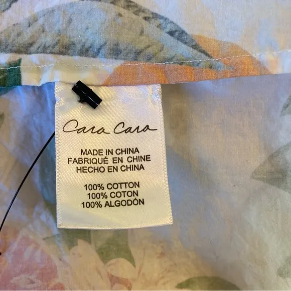 CARA CARA Sip Sip White Fruit Puff Sleeve Short Dress