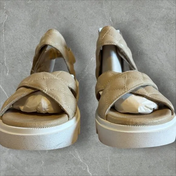 Ca'Shott Made in Portugal Caalison Chunky Sandals Leather  Size 38 NEW in BOX
