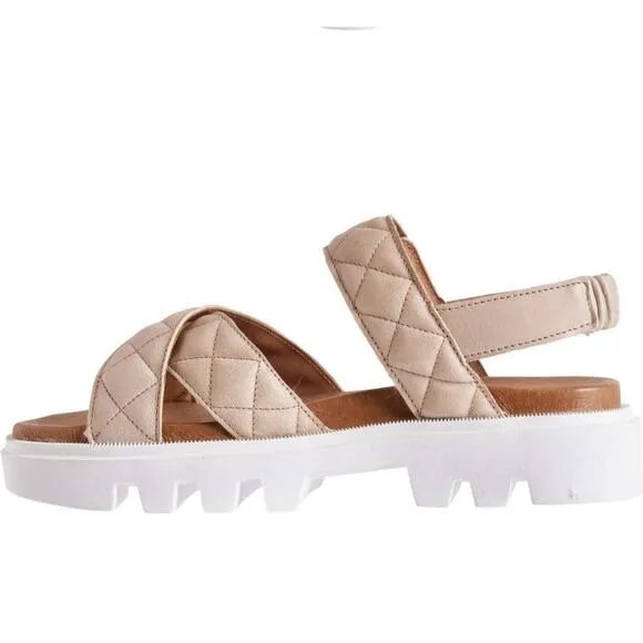 Ca'Shott Made in Portugal Caalison Chunky Sandals Leather  Size 38 NEW in BOX