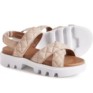 Ca'Shott Made in Portugal Caalison Chunky Sandals Leather  Size 38 NEW in BOX