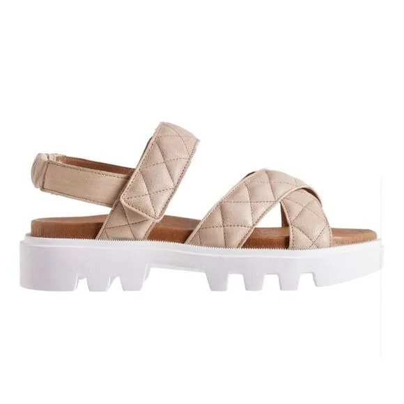 Ca'Shott Made in Portugal Caalison Chunky Sandals Leather  Size 38 NEW in BOX