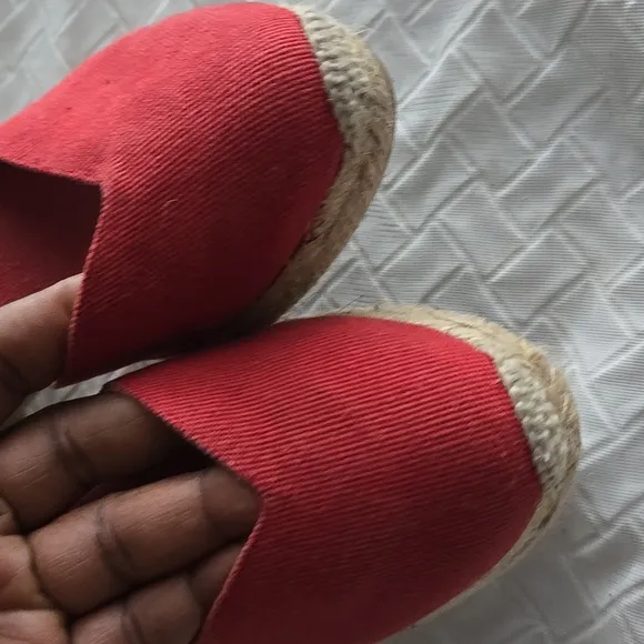 Castaner Red Carol Espadrille Wedge for Women Casual Summer Shoes