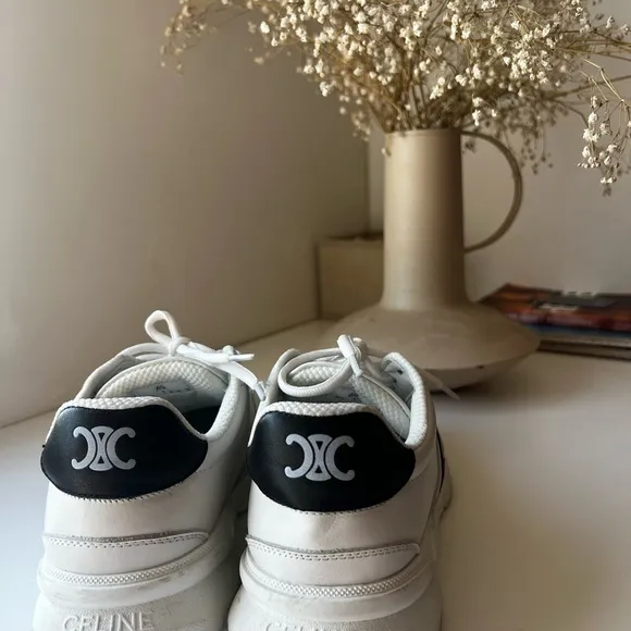 Celine White and Black Sneakers