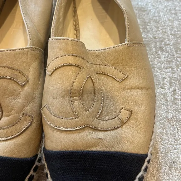 CHANEL Lambskin Espadrilles