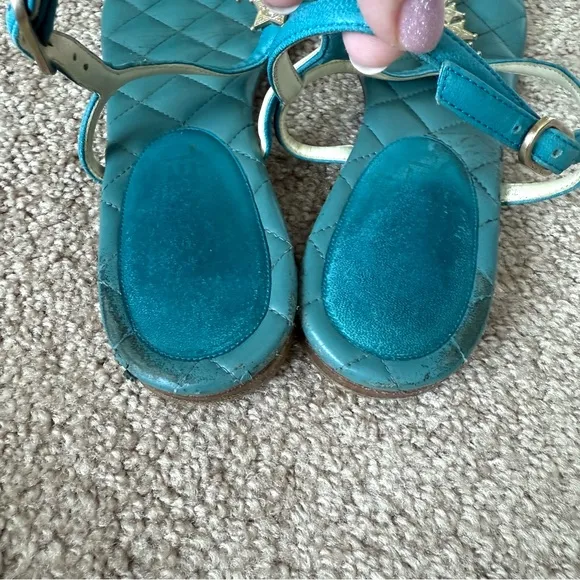 Chanel Quilted Leather Flat Thong Sandals