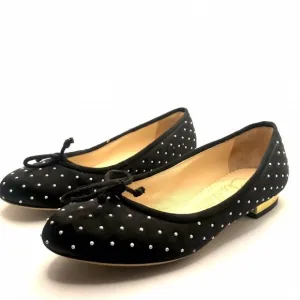 CHARLOTTE OLYMPIA BALLET FLATS black and white polka dots 37