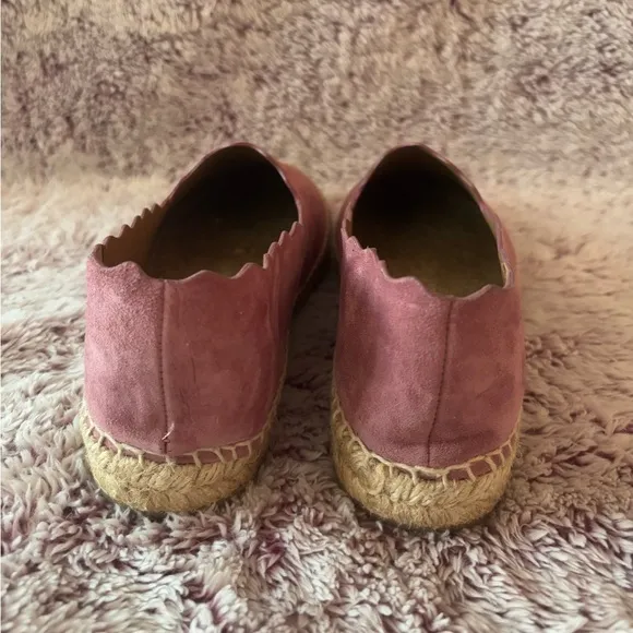 Chloé Red Tourmaline Suede Espadrilles