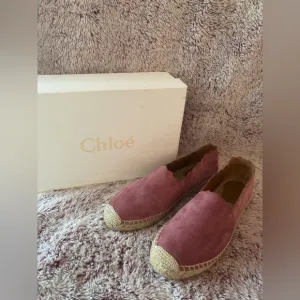 Chloé Red Tourmaline Suede Espadrilles