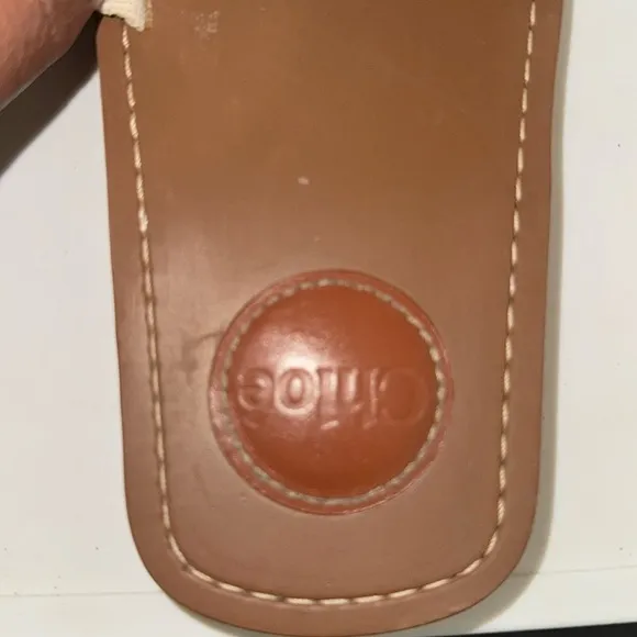Chloe Tan and Cream Sandals Comfortable Slide Design