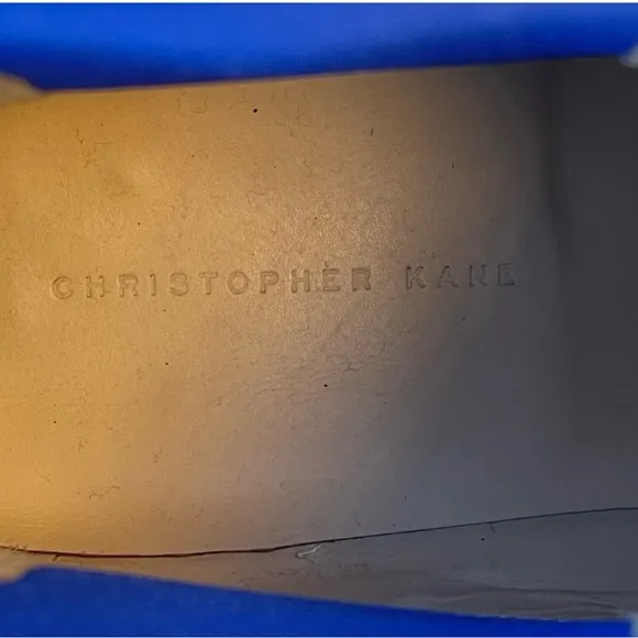 Christopher Kane Fluoro Black&amp;BluePolished Leather Chelsea Boots Sz EU42,US 11