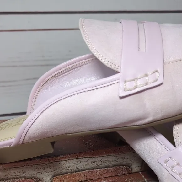 Circus Sam Edelman Powder Pink Mules Loafers Women's 9.5 Coquette Spring Girly