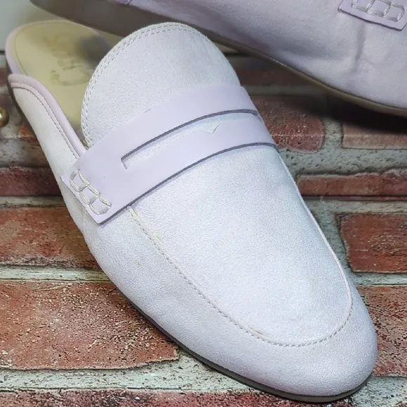 Circus Sam Edelman Powder Pink Mules Loafers Women's 9.5 Coquette Spring Girly