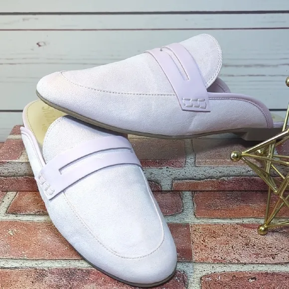 Circus Sam Edelman Powder Pink Mules Loafers Women's 9.5 Coquette Spring Girly