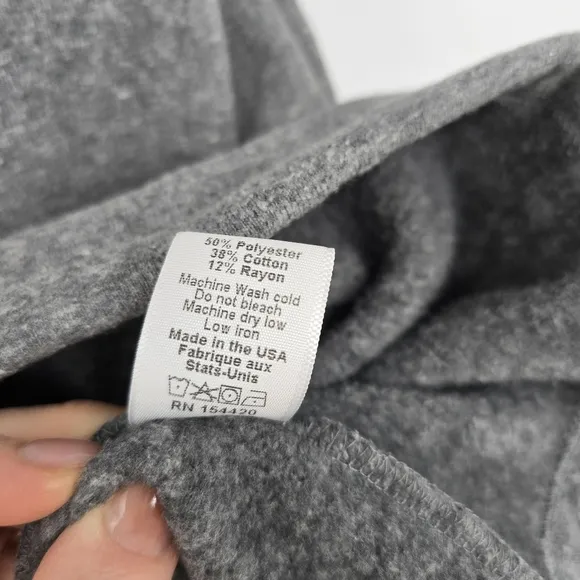 Clare V grey speckled Drop Shoulder Sweatshirt Dress medium