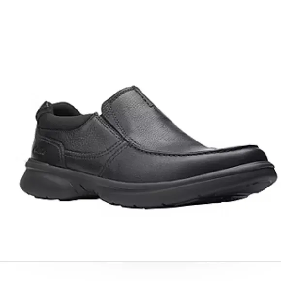 Clarks Mens Bradley Comfort Slip-On Leather Loafers Size 9.5