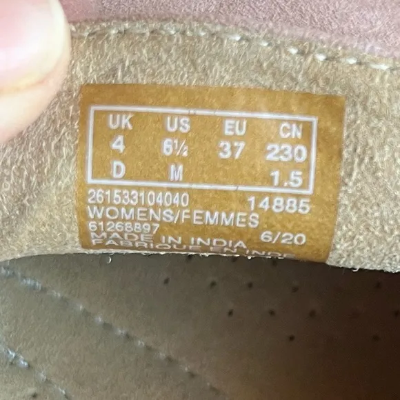 Clarks Women's Trish Rose Suede Loafers size 6.5
